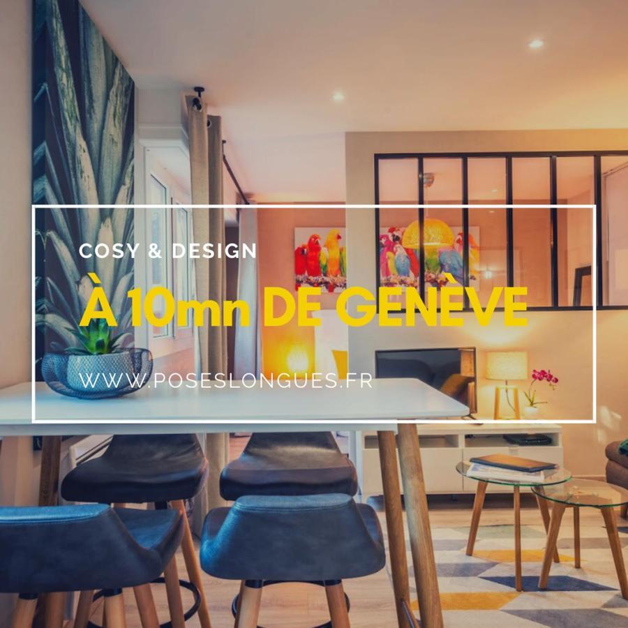 Le Chatelet- Parking Gratuit - Cosy Et Design - A 10 Mn De Geneve Annemasse Dış mekan fotoğraf